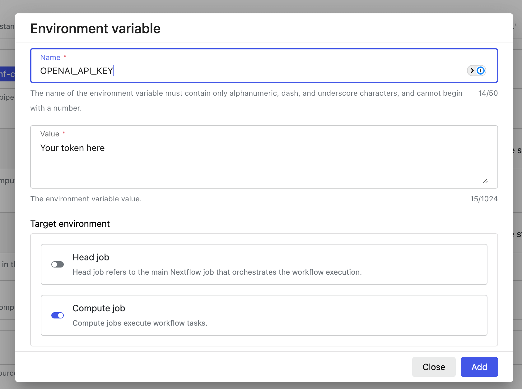 Seqera Platform: Setting environment variables at CE level