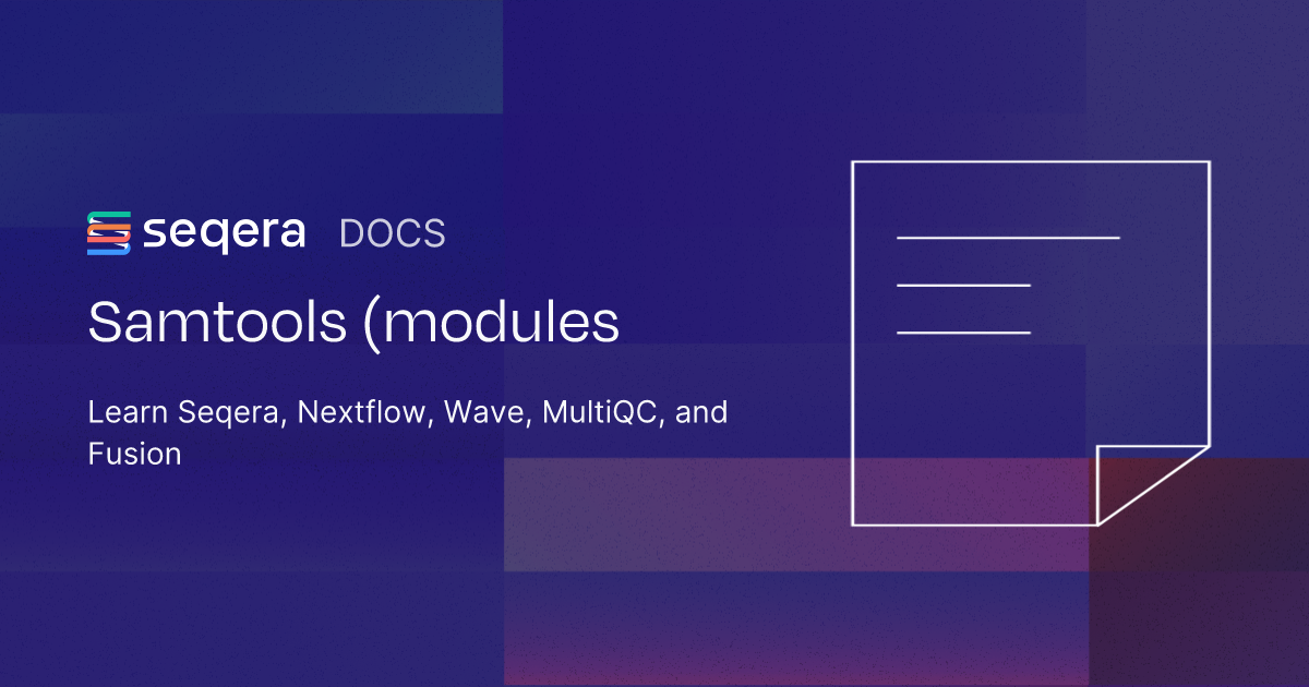 Samtools | Seqera Docs
